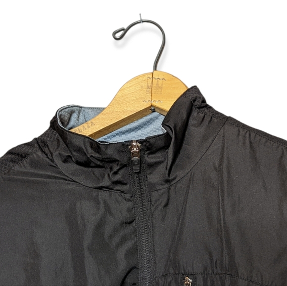 Layer 8 Black Windbreaker Jacket Size Medium - Picture 6 of 8
